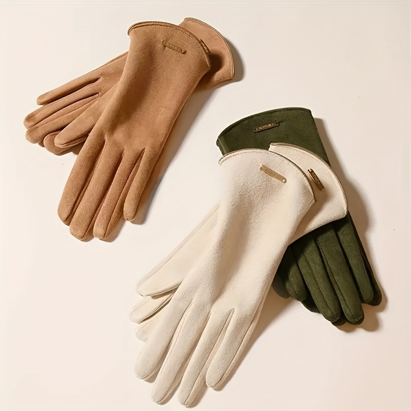 1 Par De Guantes Térmicos De Invierno Para Pantalla - Temu