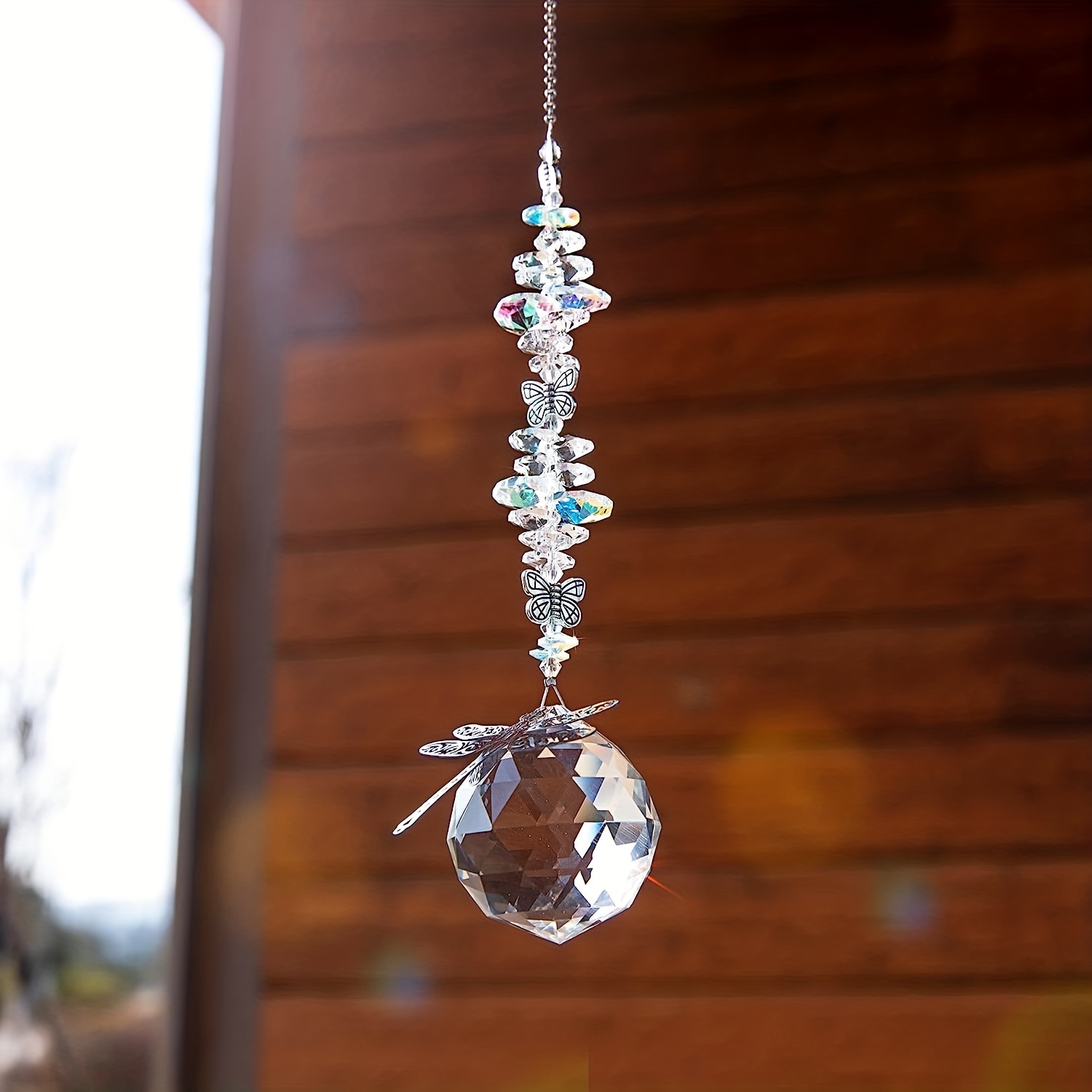 Butterflies Crystal Suncatcher Hanging Crystals for Decoration Sun Catchers