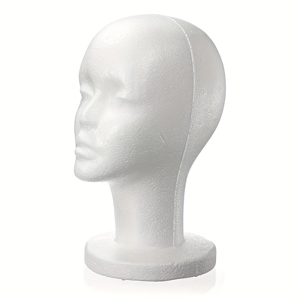 10.6 Foam Wig Head - Tall Female Foam Mannequin Wig Stand And Holder For  Style, Model And Display Hair, Hats And Hairpieces, Mask - For Home, Salon A