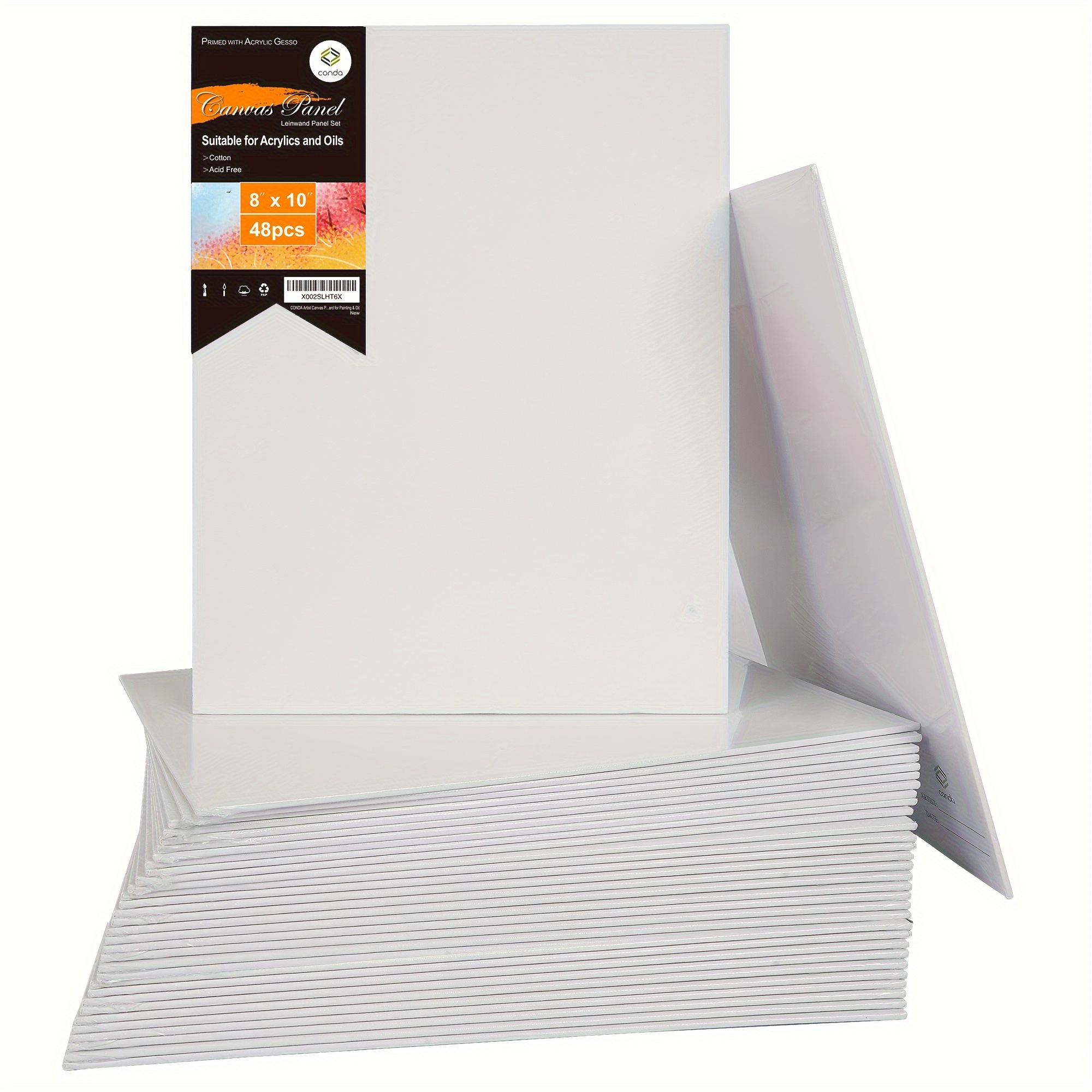 Stretched Canvases for Painting 2 Pack 30x40 Inch, 100% Cotton 12.3 oz  Triple Primed Painting Canvas, 3/4 Profile Acid-Free Large Paint Canvas  Blank