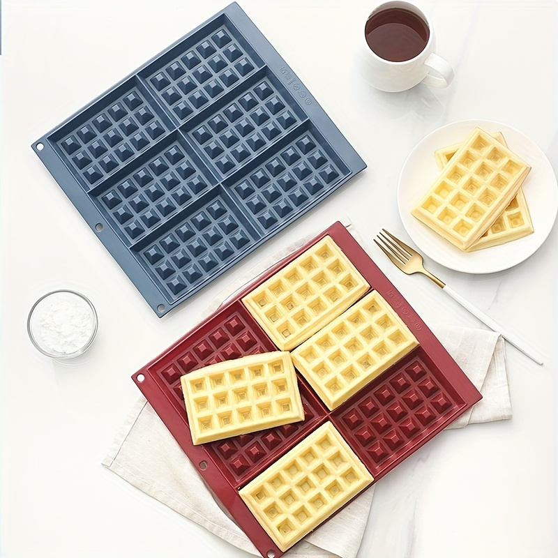 2 Size Silicone Waffle Chocolate Mould Fondant Patisserie Candy
