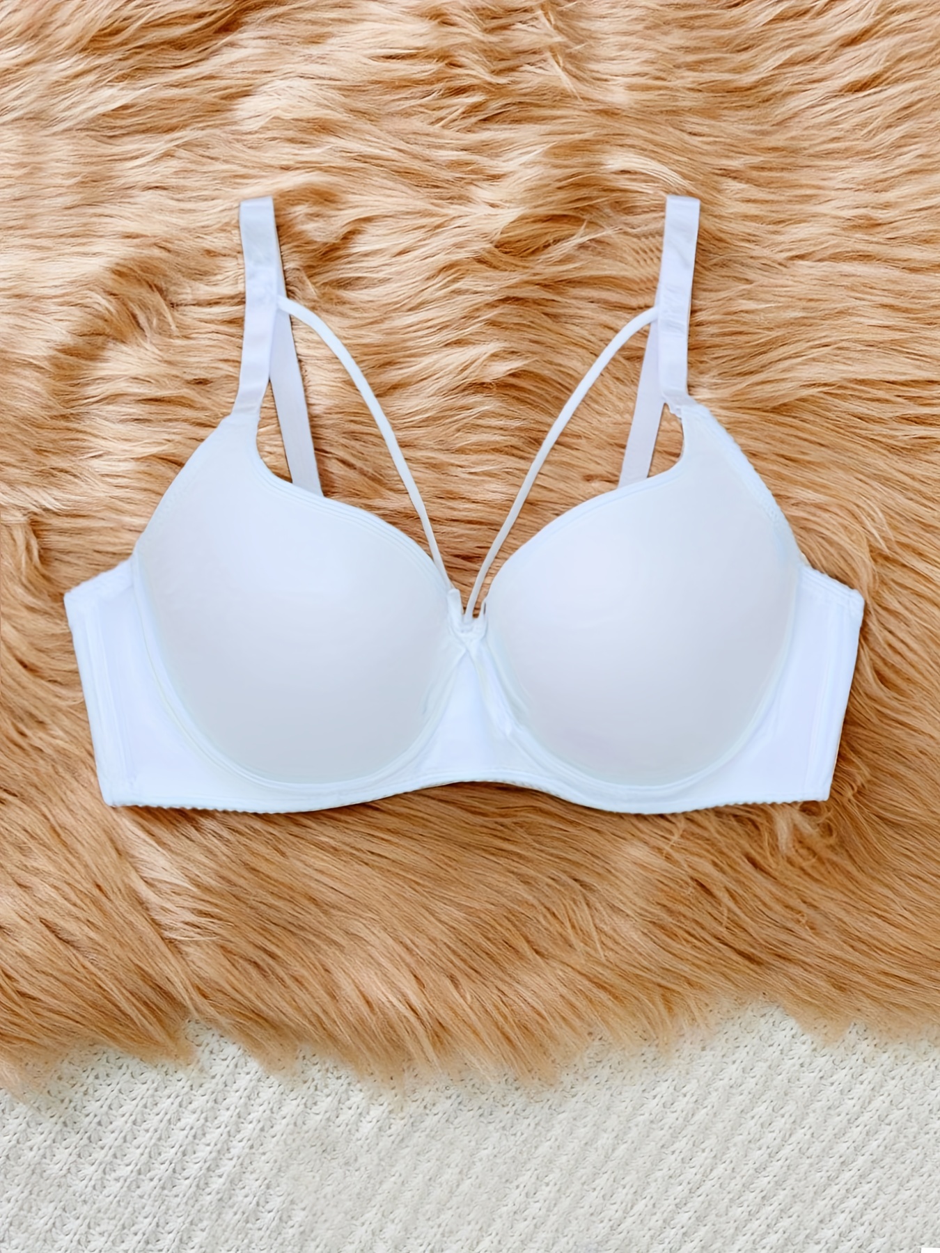 PariFairy Solid Color Full Support Strapless Bra With Push Up