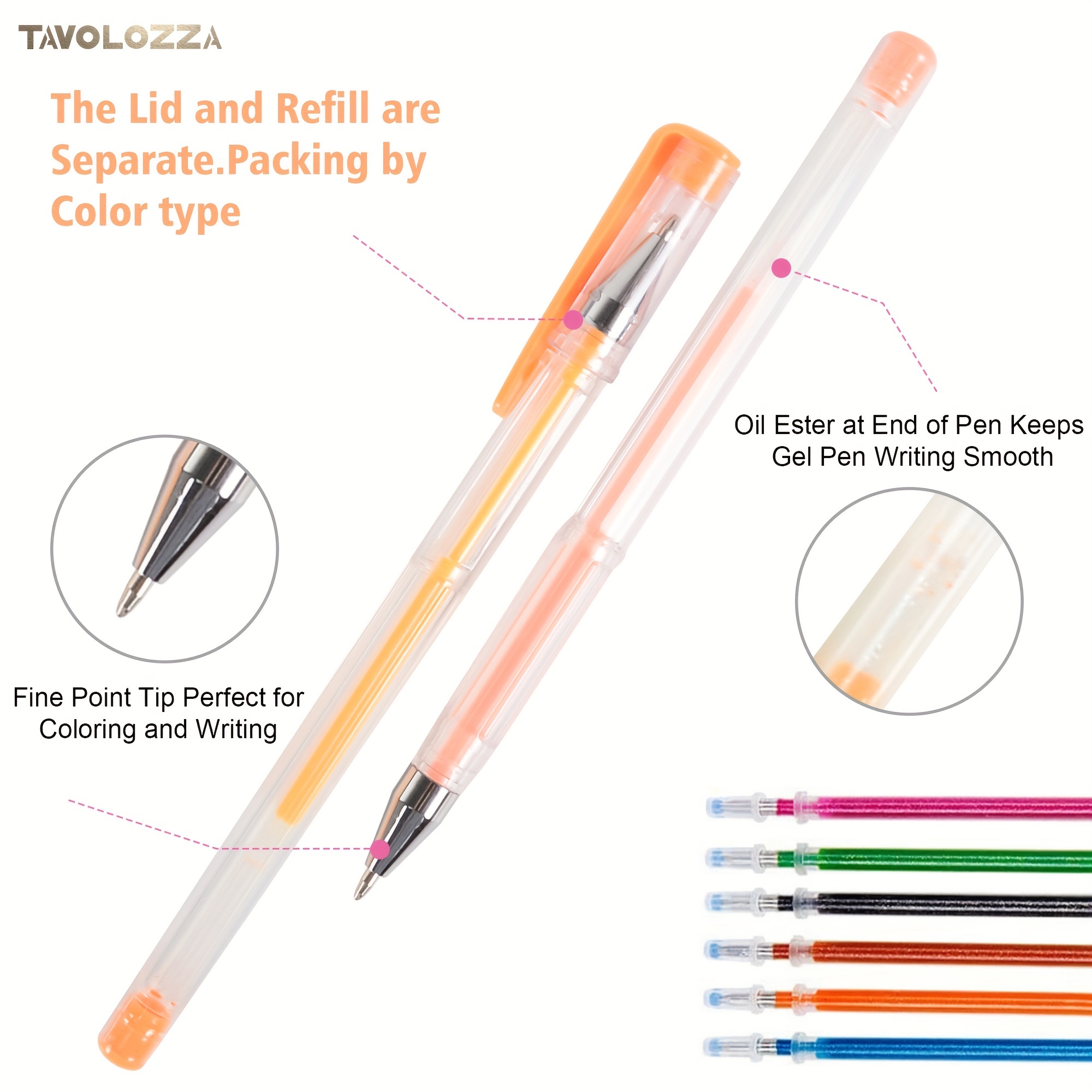 glitter (no duplicates) gel drawing pen