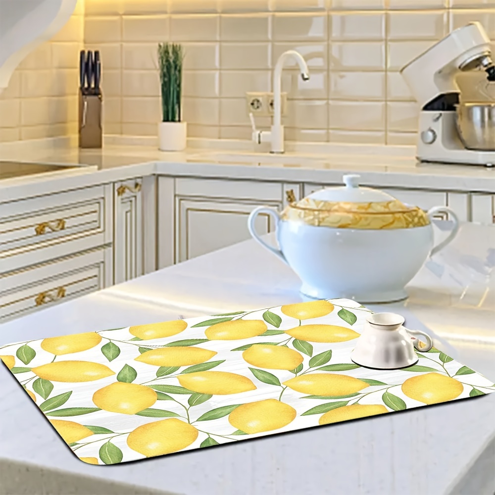 Dish Drying Pad, Coffee Machine Polyester Drainage Mat, Kitchen Countertop  Absorbent Pad, Washstand Drain Mat, Soft Diatom Mud Faucet Absorbent Mat,  Toilet Anti-water Absorption Mat, Kitchen Supplies, Bathroom Accessories -  Temu