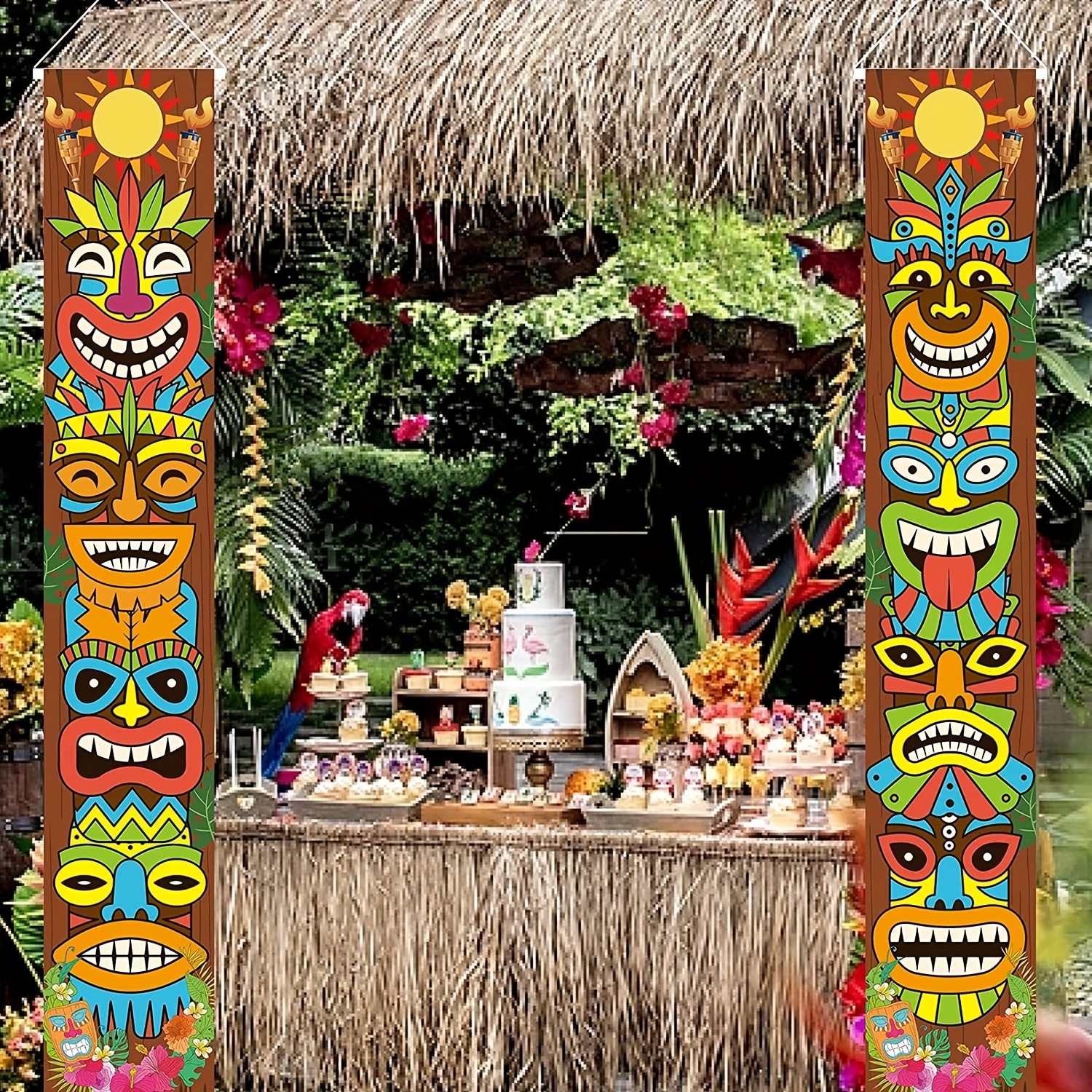 Pieza central Tiki Decoraciones de fiesta, Fiesta de Hawái, Fiesta hawaiana,  Fiesta tropical, Fiesta Luau, Fiesta Aloha, Decoraciones de cumpleaños -   México