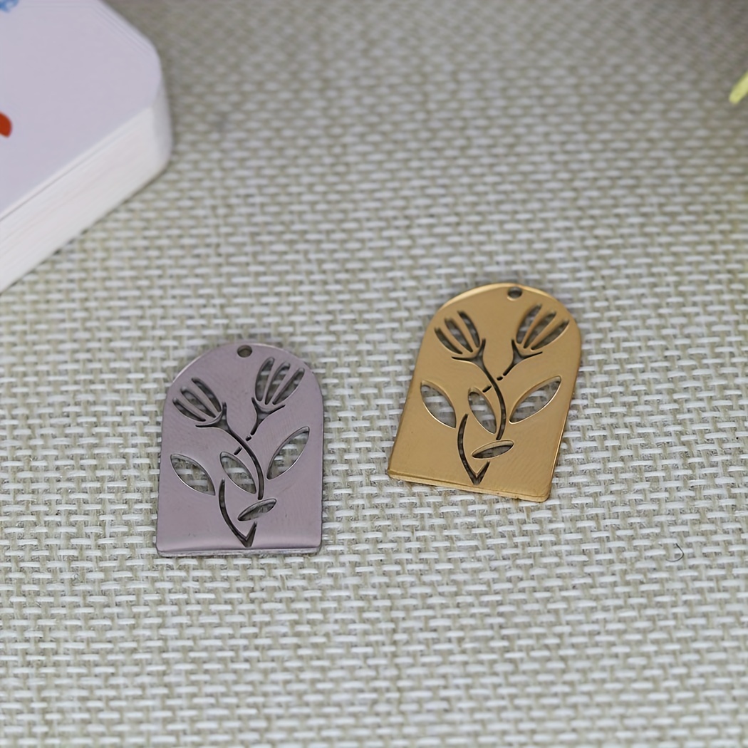 1pc Stainless Steel Assorted Shapes Pendants for DIY Accessories
