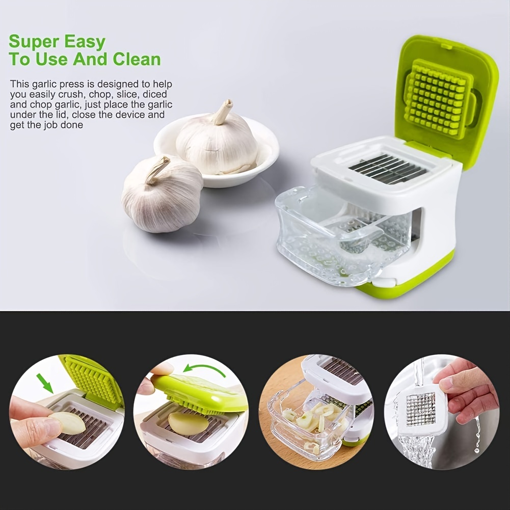 Garlic Press Chopper Slicer and Dicer Double Side 