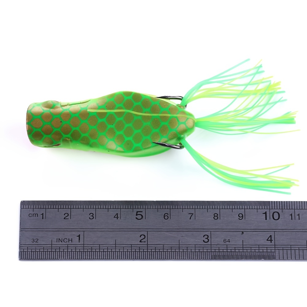 TSURINOYA 65mm 15g Topwater Popper Frog Fishing Lure Artificial Soft Bait  Silicone Bait Frog Lure Snakehead Pike Baits