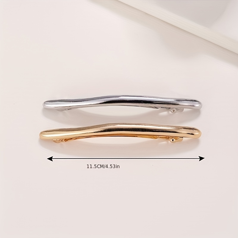 Sleek Metal Hair Clip Solid Duck Billed Clip Hair Accessories