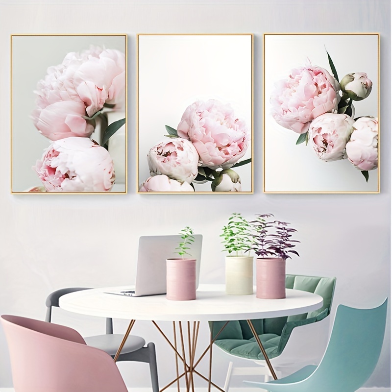 High Quality Printing Oil Painting, Flower Psinting, Large Size Peony  Flower Simple Modern Fashion Poster, Family Room Bar Cafe Study Art Wall  Decoration Poster, Home Decor Gift, Frameless - Temu