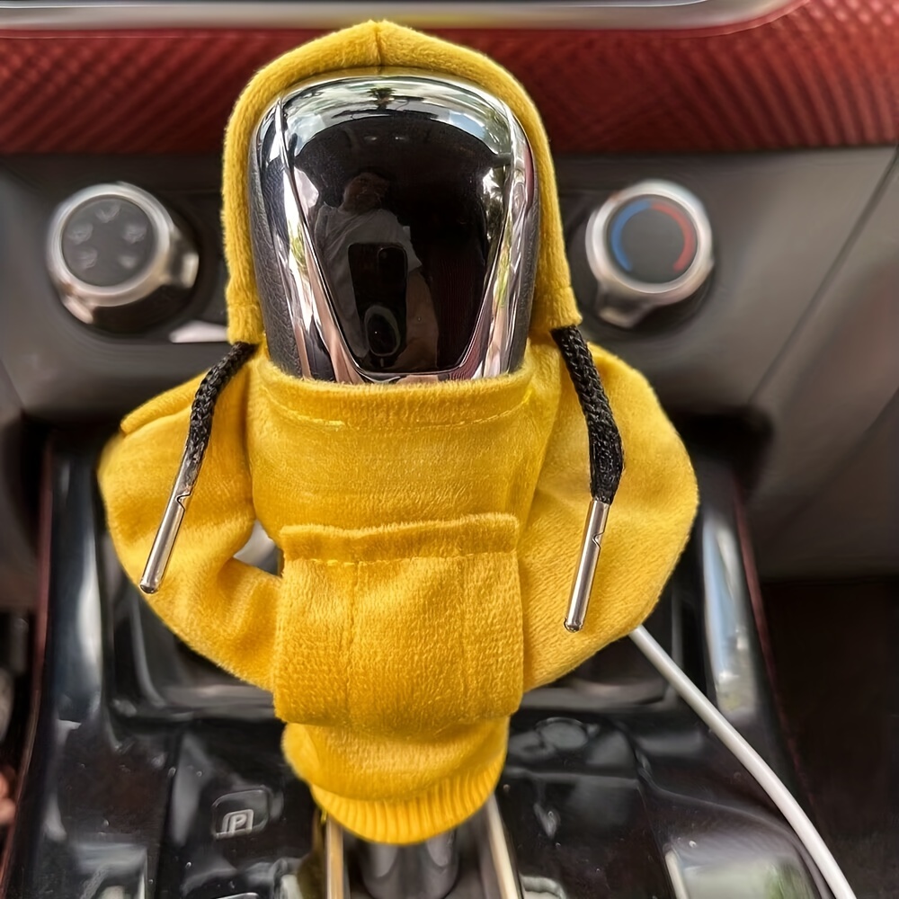 Mode Hoodie Auto Schaltknauf Abdeckung Griff Schalthebel Deko Knopf Ärmel  Anti-Rutsch-Handbuch oder automatische Auto Interieur Zubehör
