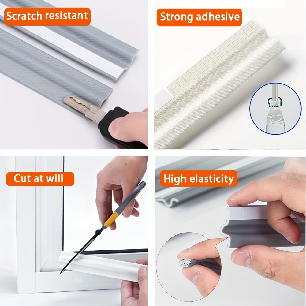 Window Draft Stopper Foam Door Seal Strip Self Adhesive - Temu