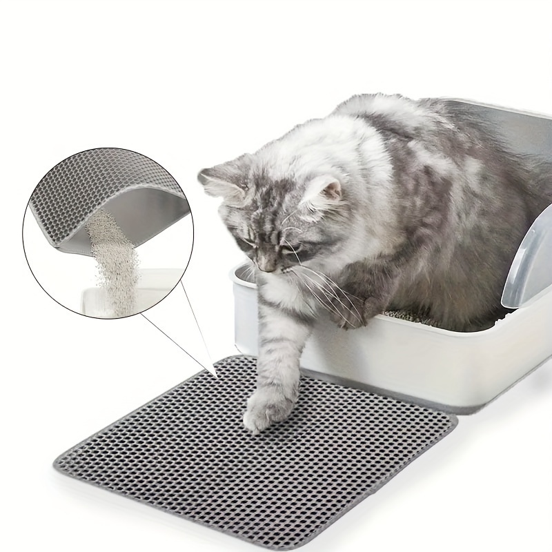 Double-Layer Non-slip Cat Litter Mat