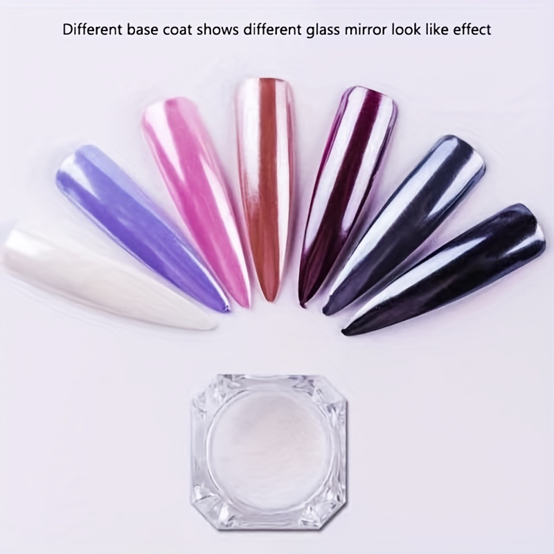 Pearlescent Pearl White Mirror Holographic Clear Aurora - Temu