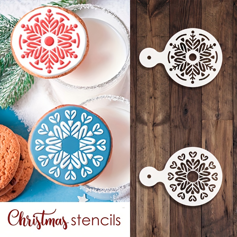 Christmas Round Cookie Stencil 3 Pc Set