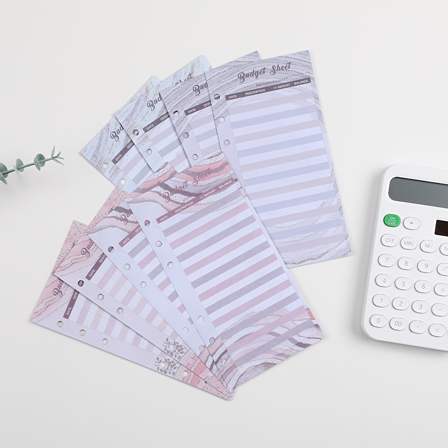 A6 Week Planner Budget Sheets Loose leaf Cash Planner Sheets Temu