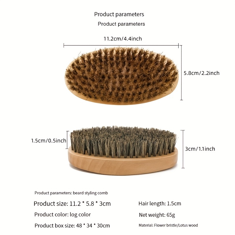 Spazzola Per Barba Professionale In Legno Di Criniera Di - Temu Italy