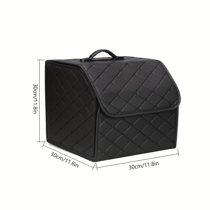 Tradineur - Organizador de maletero de coche, bolsa de almacenamiento  plegable para vehículo, poliéster, incluye asas y bolsillo