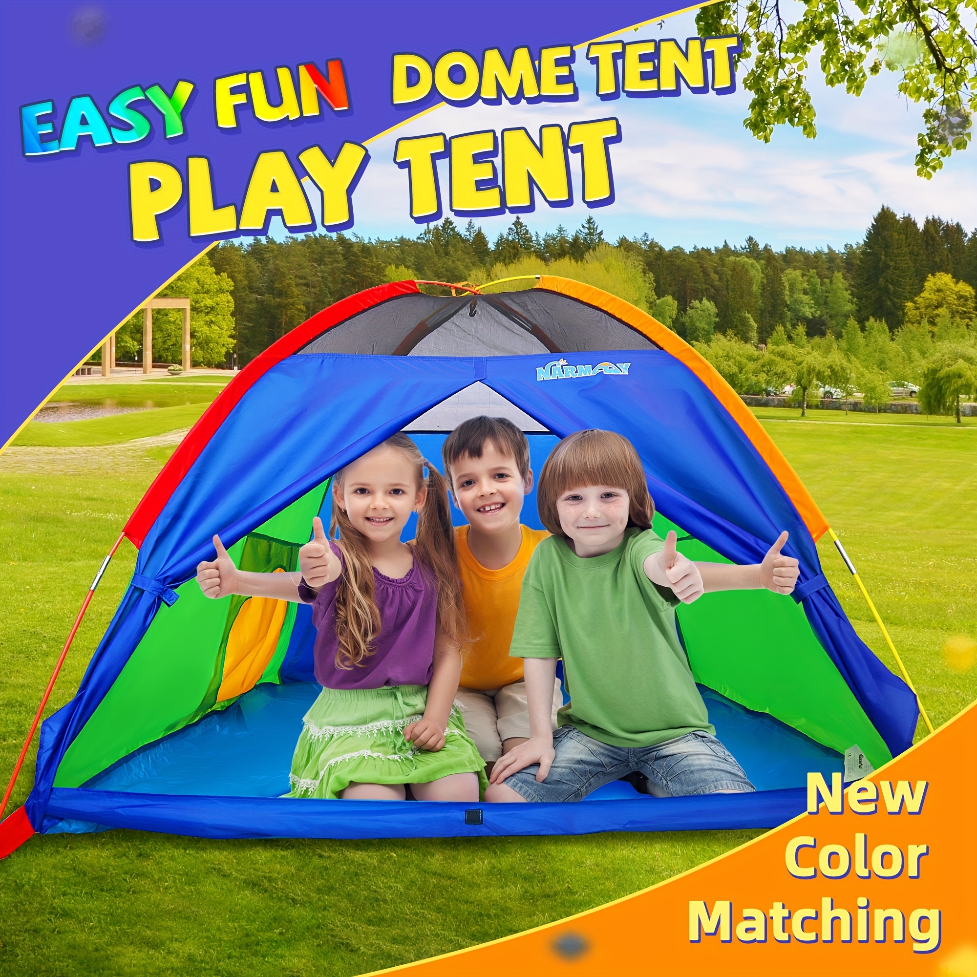 NARMAY Tentes De Jeu Tente Dôme Facile Et Amusante Pour Enfants