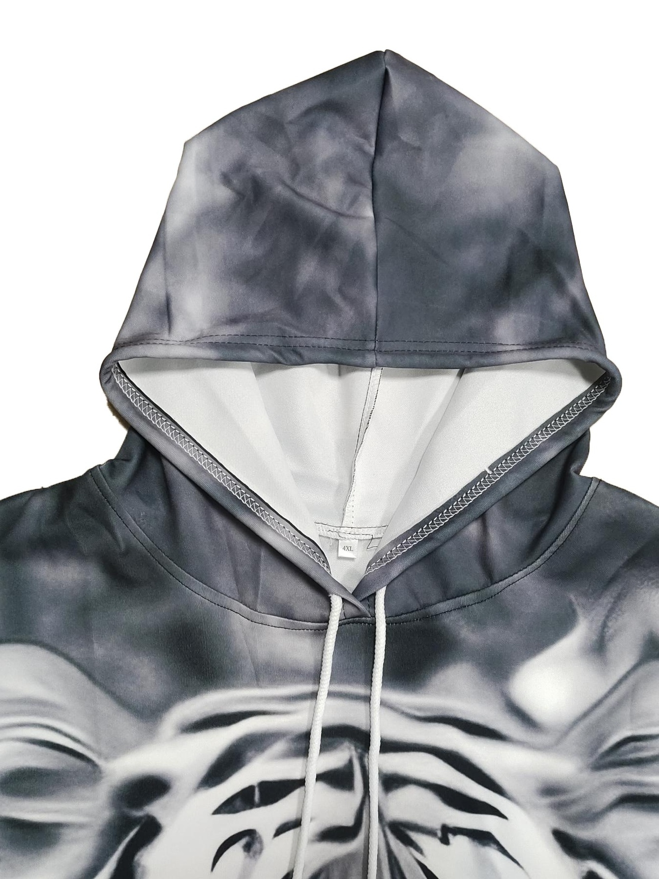 Sudaderas con capucha para hombre Sudadera con cordón de impresión digital  3D Sudadera con capucha de ajuste regular para hombre Bolsillo de manga