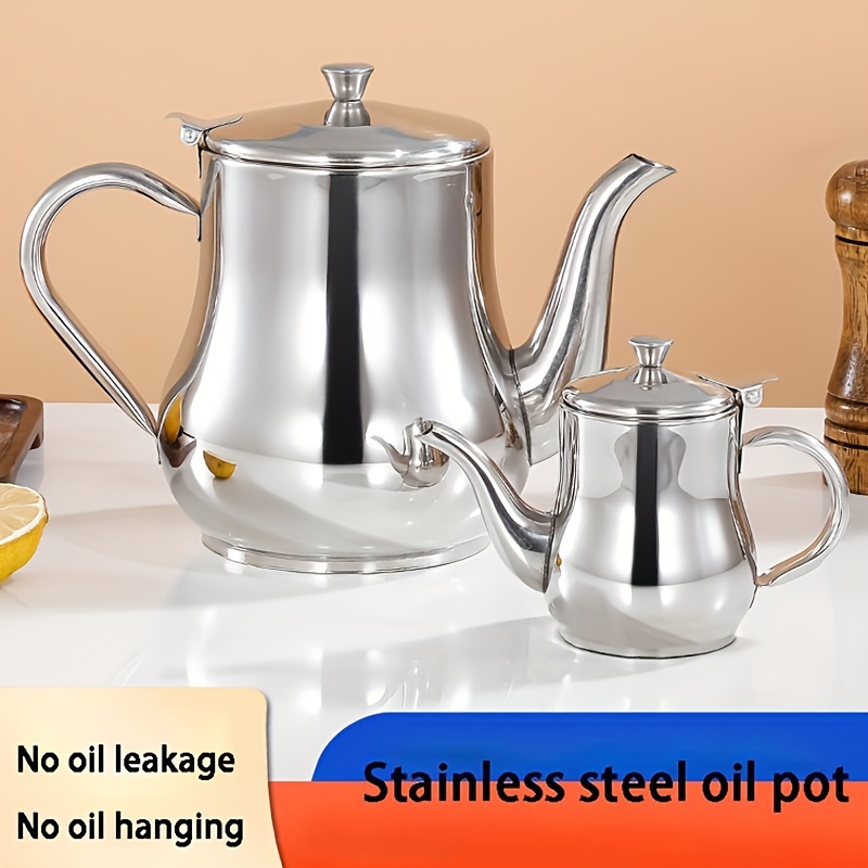 Stainless Steel Oiler With Strainer, Stainless Steel Oil Filter Pot, Bacon  Grease Container With Strainer And Spout, Oil Dispenser, Grease Container  Can With Fine Mesh Strainer For Home Kitchen Cooking, Kitchen Supplies 