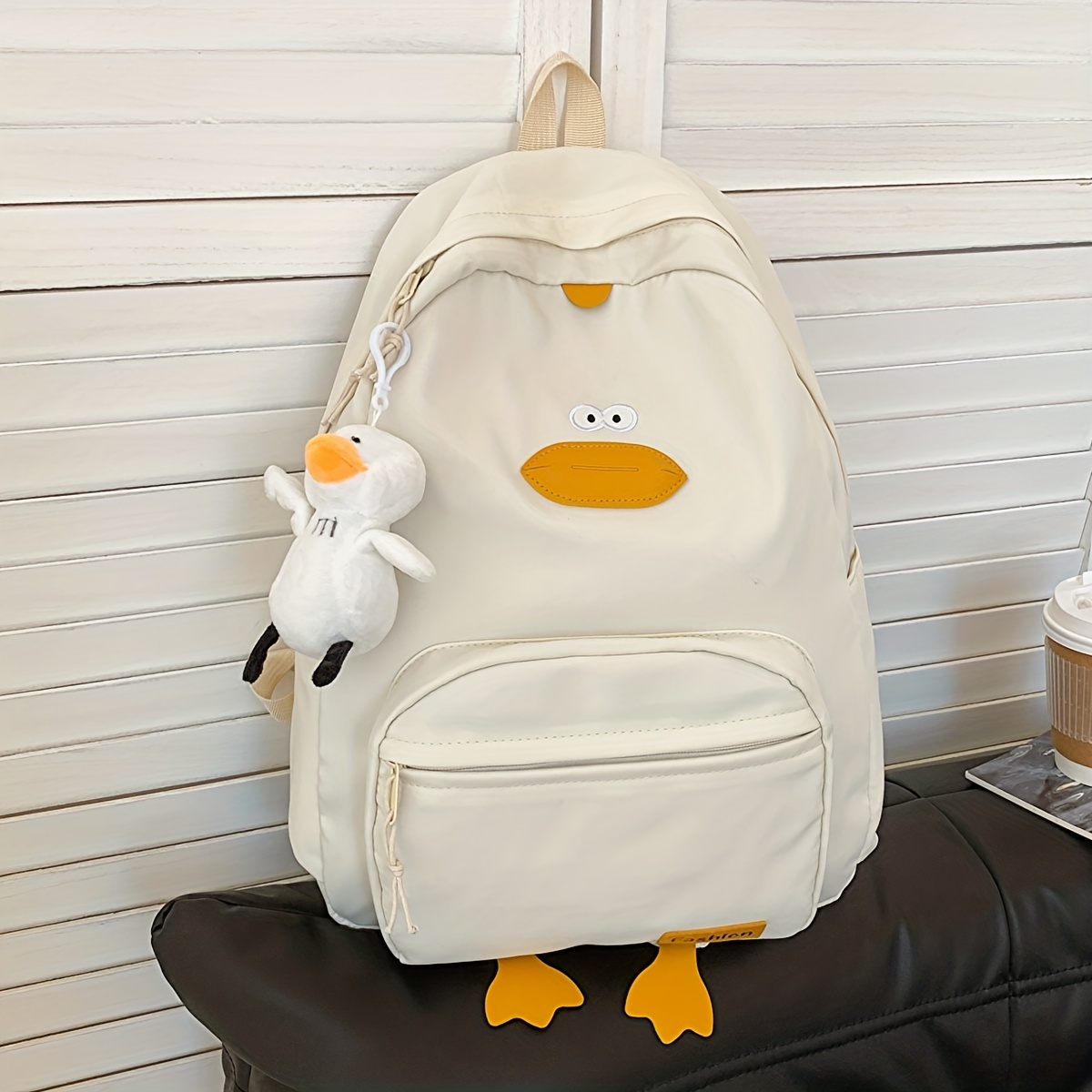 Penguin Kids Backpack Beige