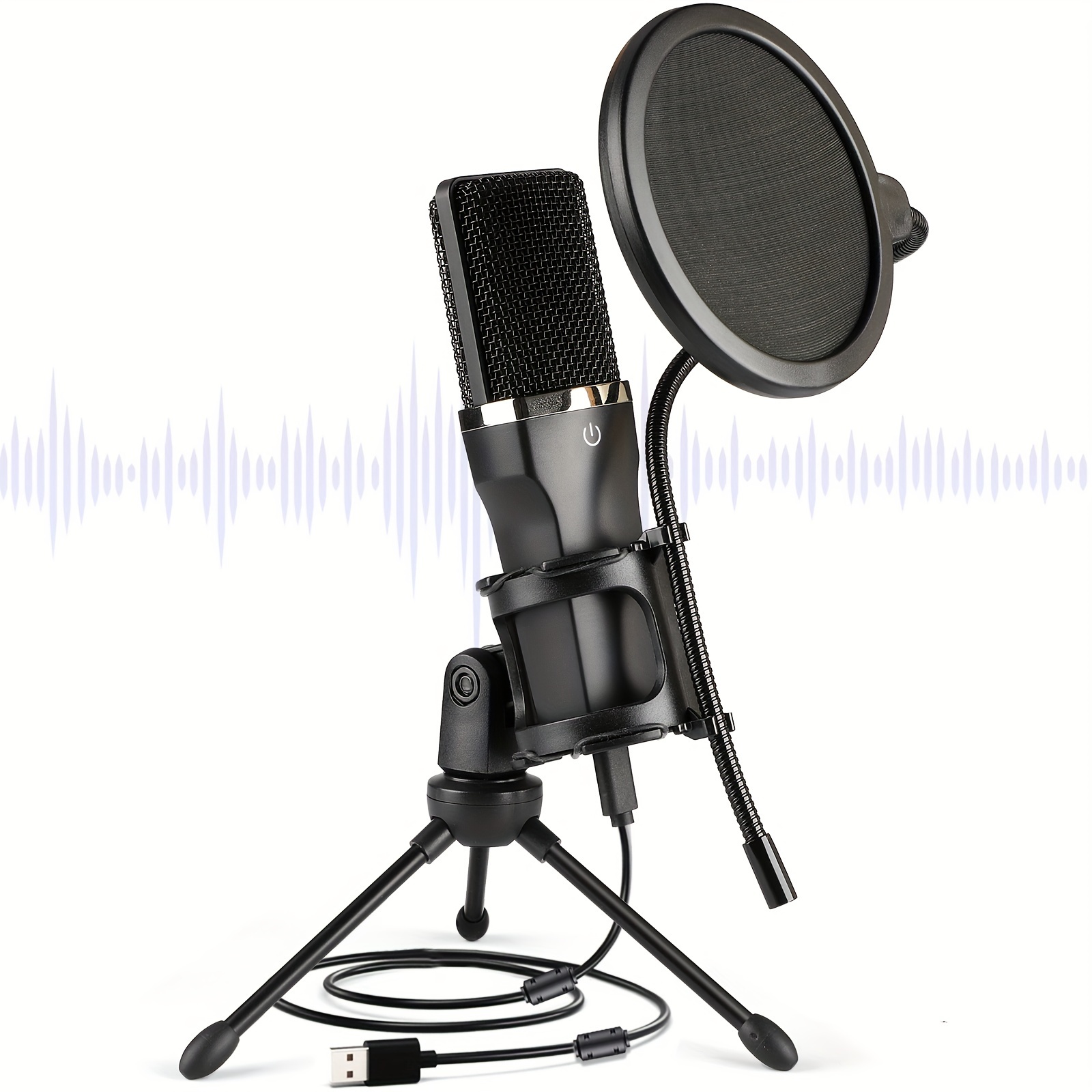 Bouclier d'isolation de microphone réglable pour le chant en