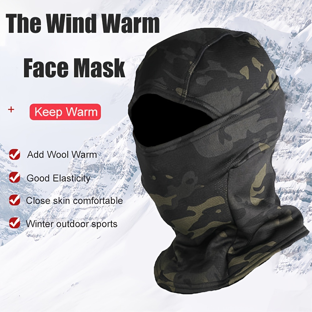 Comprar Pasamontañas táctico militar de invierno, polar cálido, térmico,  esquí, Snowboard, máscara facial, bicicleta, ciclismo, caza, Airsoft,  sombreros de camuflaje, bufanda
