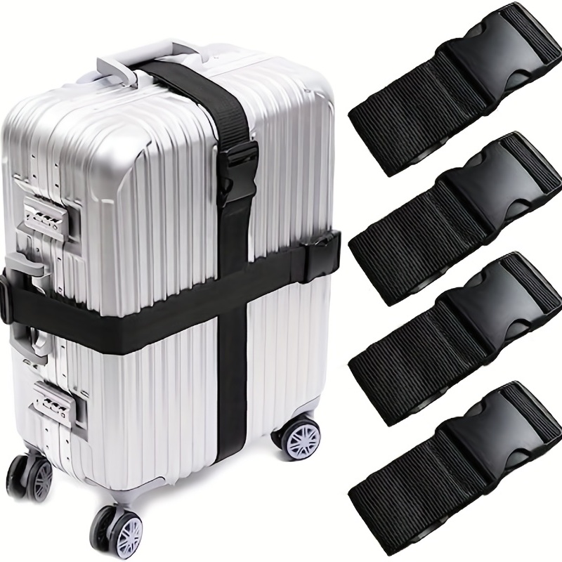 Nylon Luggage Strap Adjustable Buckle Suitcase Strap Travel - Temu