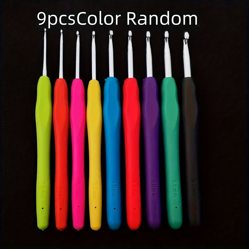 Colorful Soft Handle Crochet Hooks Crochet Hooks Set - Temu