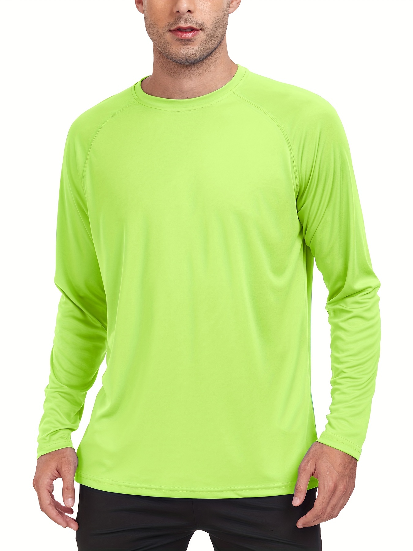 Men's UPF 50+ Sun Protection Shirts, Quick Dry Long Sleeve Shirts for Fishing Hiking Outdoor,Temu