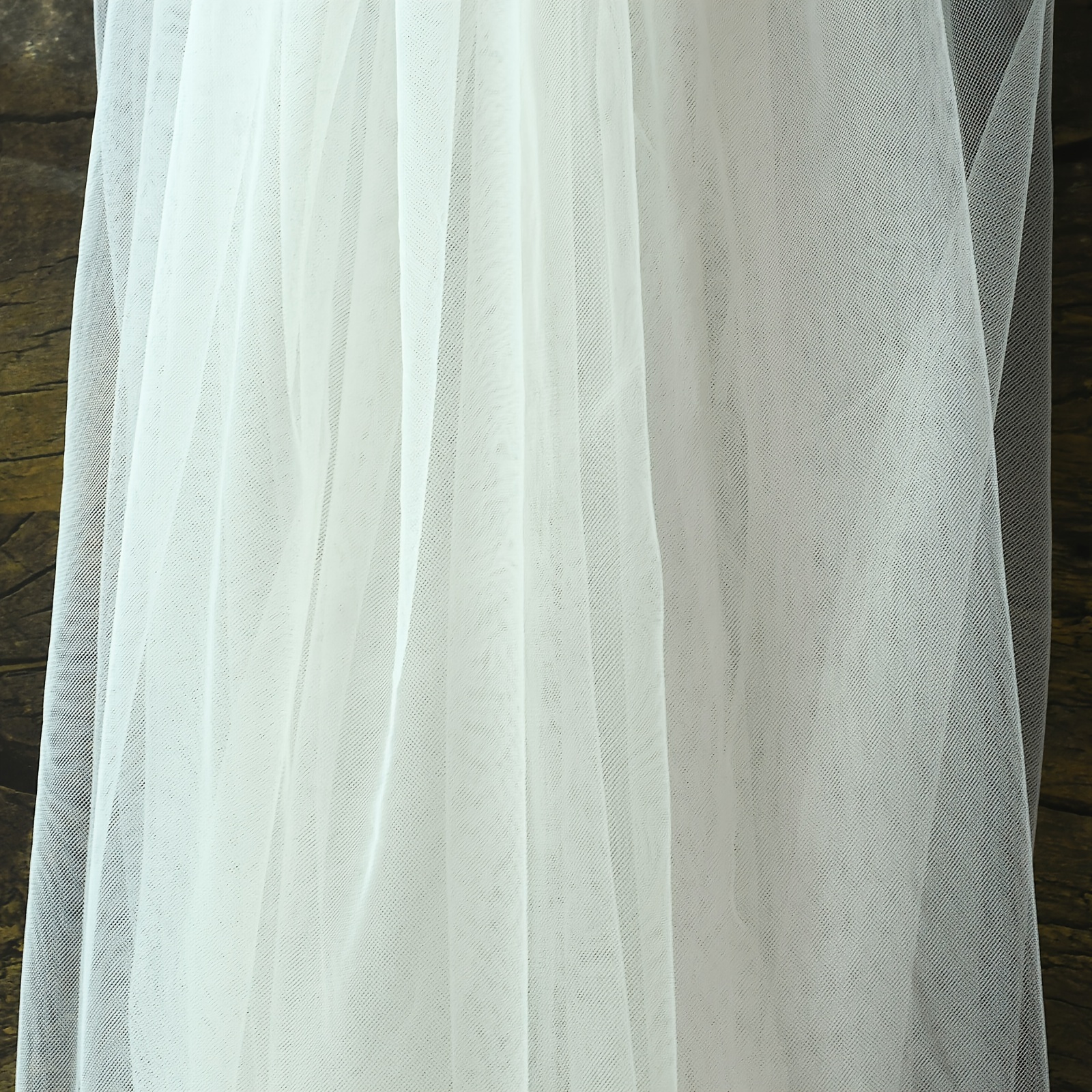 1pc Tovaglia Bianca Tovaglia In Tulle Perle Velo Sposa - Temu Italy