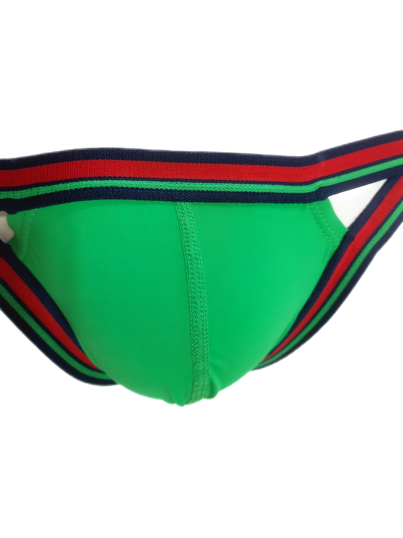 Sksloeg Men Sexy Jockstrap G-String Underwear Pouch Soft Lingerie Briefs  Letter Breathable Thong Army Green XL,（1Pcs) 