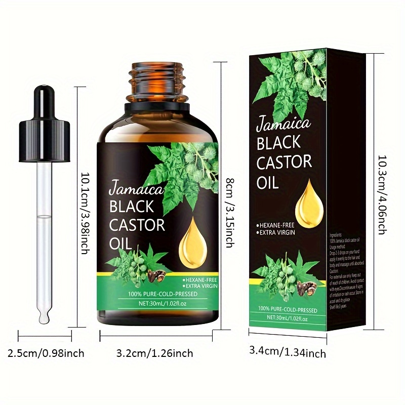 Black Castor Oil: 100% Pure Plant Essential Oil Massage - Temu