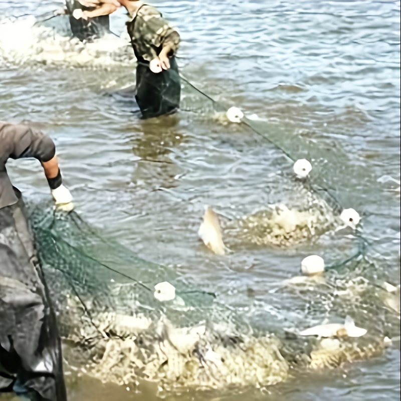 SDJMa Fishing Cast Net Fishing Throw Net for Bait Fish Fishing Net Single  Mesh Nylon Monofilament Gill Durable Accessory Float Trap, 3-13 Mesh