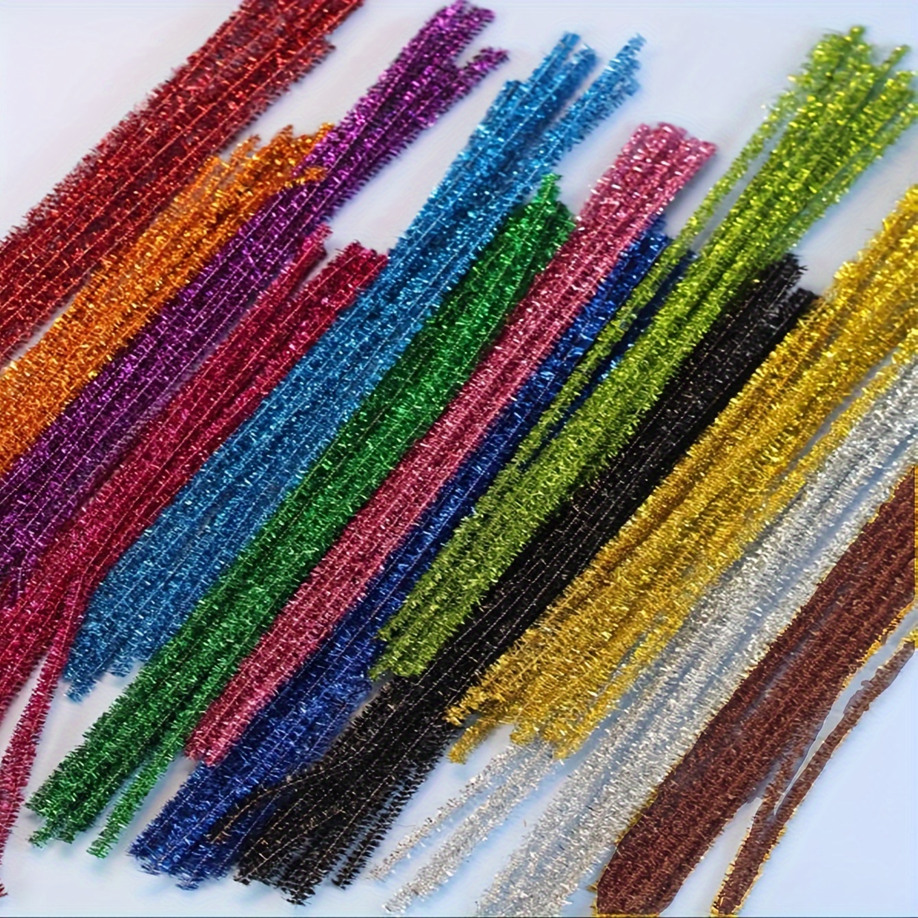 Horizon Group USA 200 Pastel Fuzzy Sticks, Value Pack of Pipe Cleaners in 6  Colors, 12 Inches, Chenille Stems, Bendy Sticks, Great for DIY Arts 