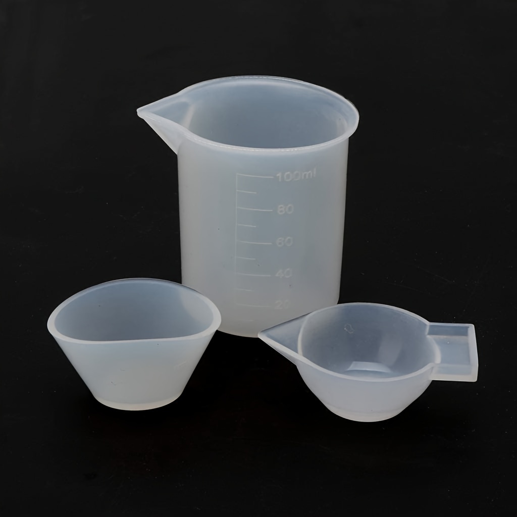  12PCS Silicone Measuring Cups For Resin,12PCS 100ml