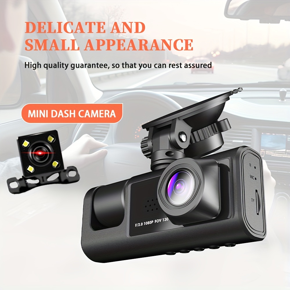 Dashcam Caméra embarquée voiture 1080P vision nocturne et écran 6