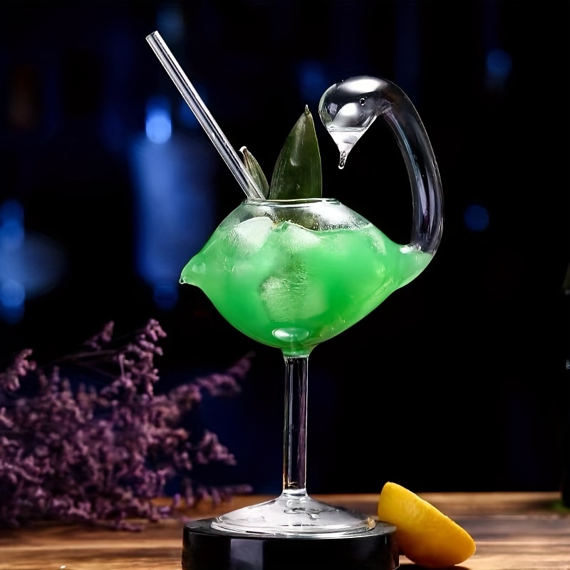 Swan Cocktail Glass Clear Wine Glass Bird Creative Champagne - Temu
