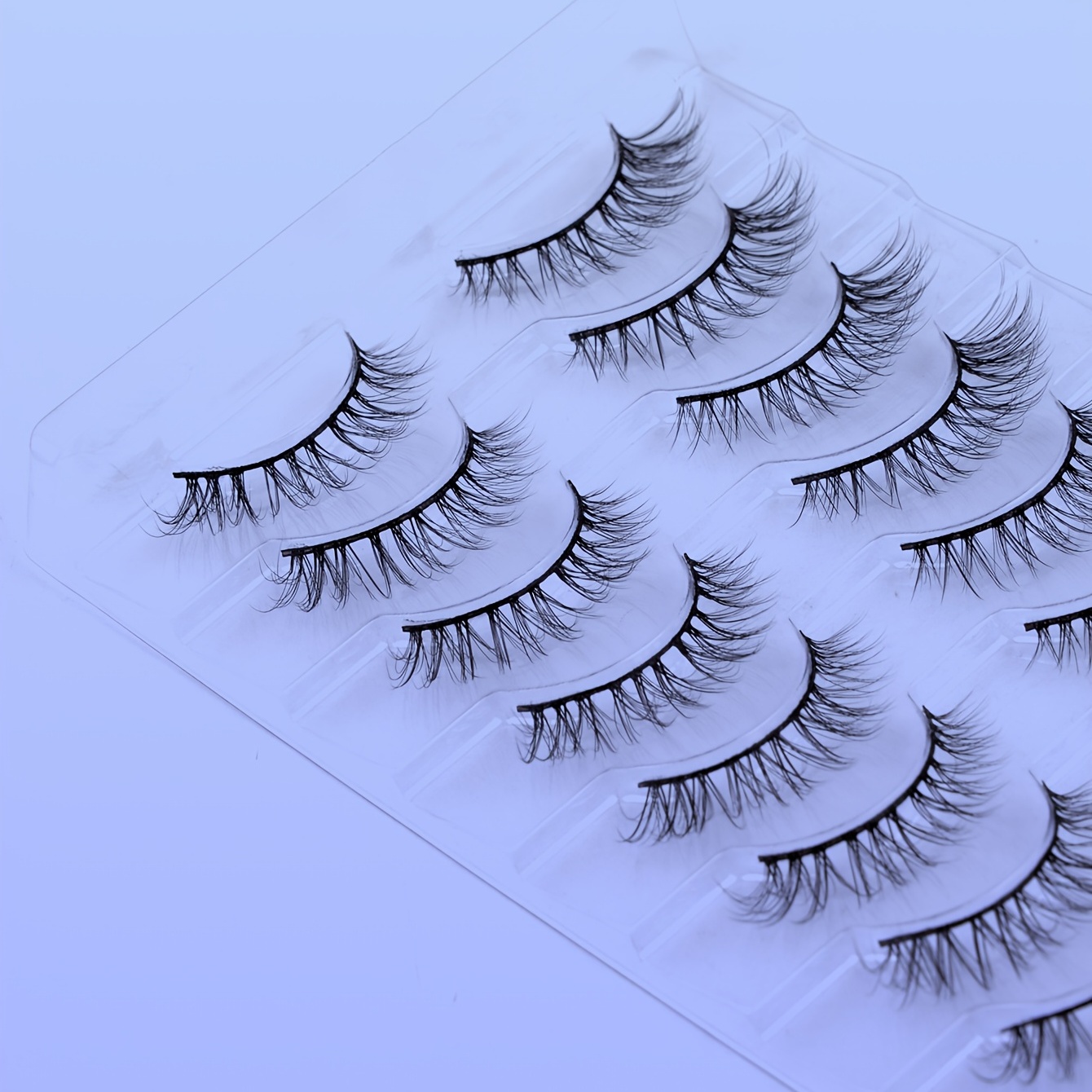10 Pairs Fluffy Short False Eyelashes - 3D Faux Mink Lashes