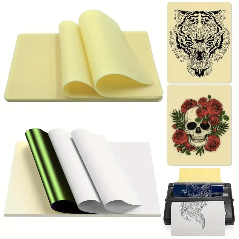 Tattoo Practice Skins Tattoo Transfer Papers Blank Silicone - Temu