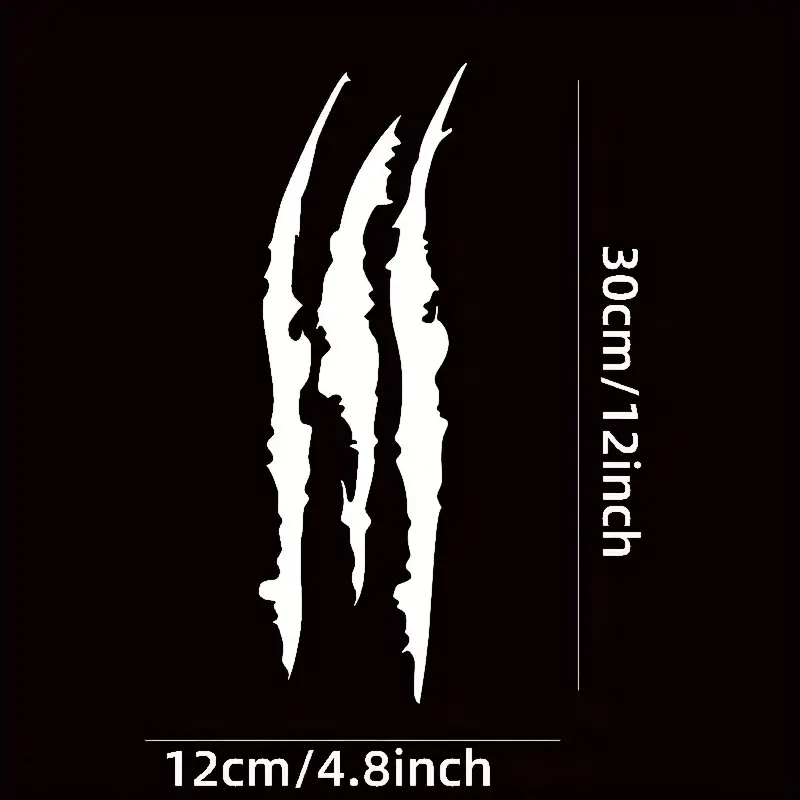 Monster Claw Paw Scratch Aufkleber für Auto Scheinwerferhaube  Seitenkotflügel N