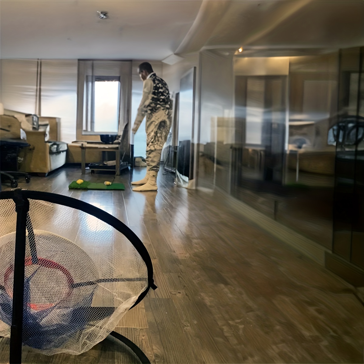 Pop Up Golf Chipping Net, Portable Folding Golf Training Net, Golf Target Chipping Net, Fixed Tools For Indoor/Outdoor Swing - Perfect For Practice And Game Improvement