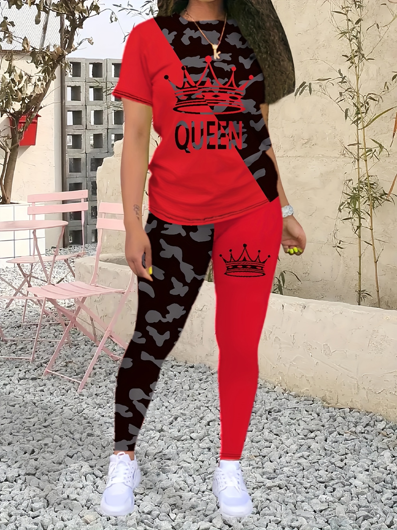 Matching Leggings And Top Set - Temu