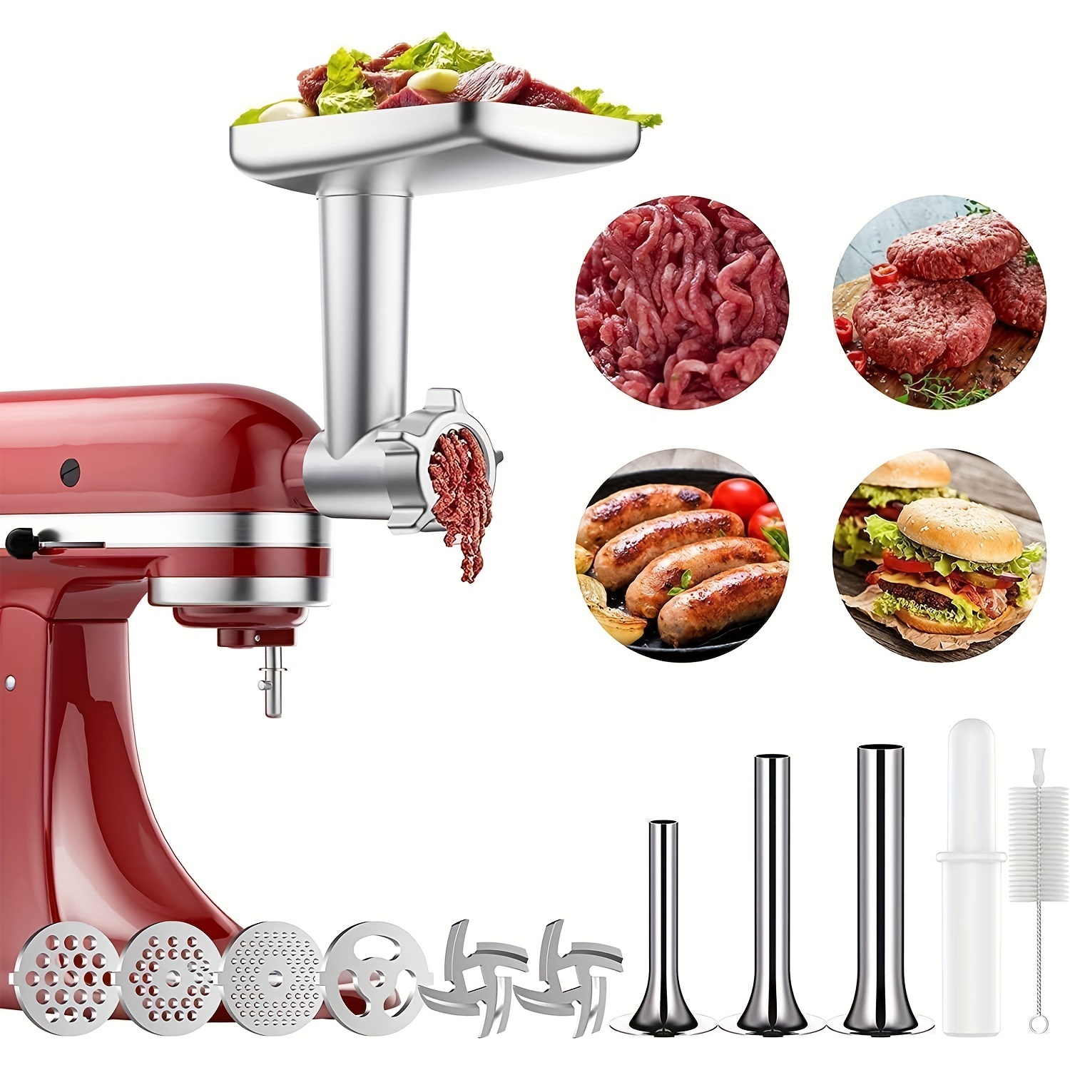 Meat Grinder Attachment For All Kitchenaid Stand Mixer - Temu
