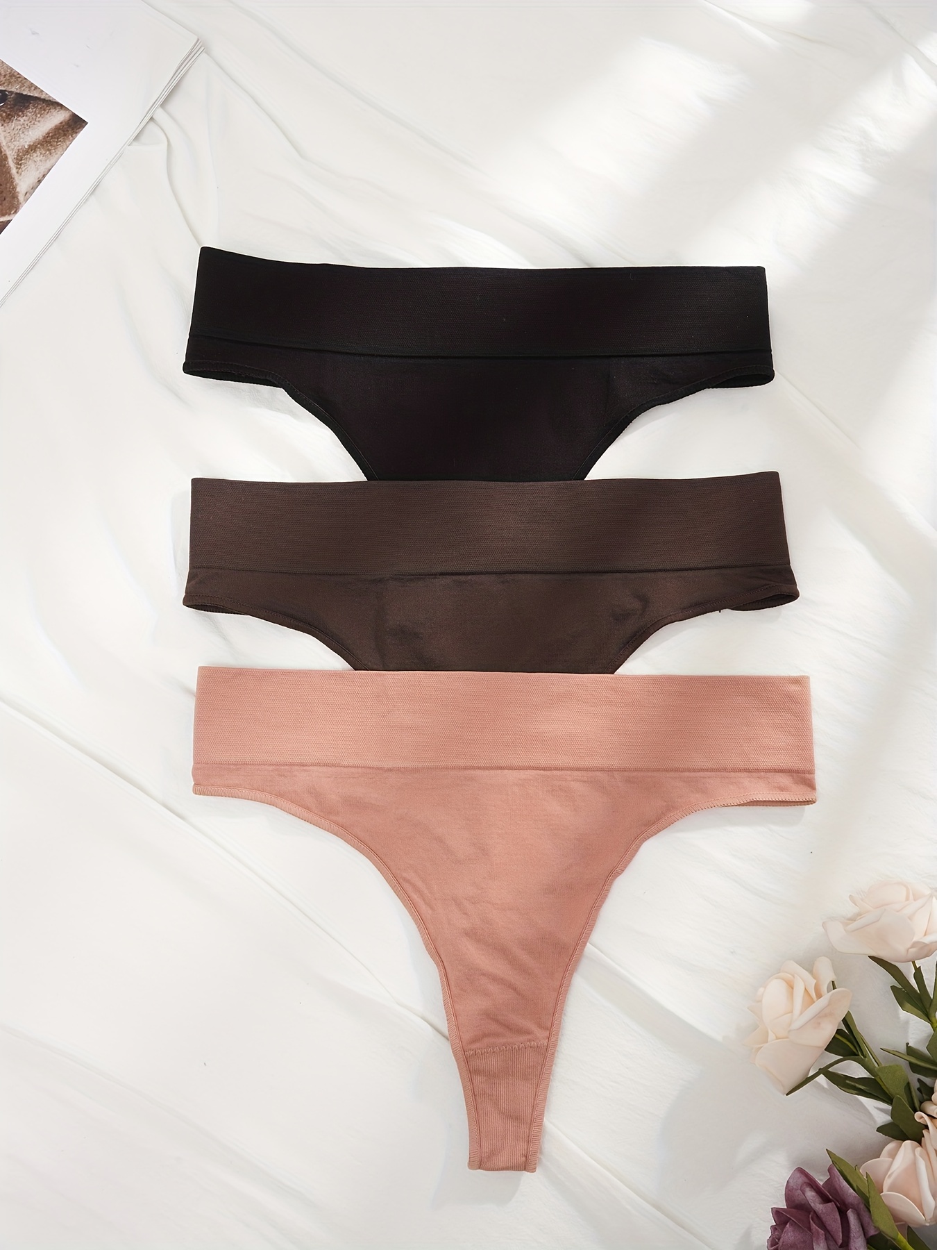 Seamless Bikini Panties Comfy Breathable Stretchy Intimates - Temu