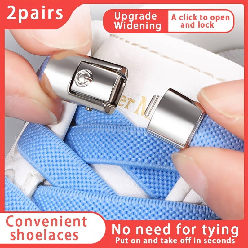 2Pcs Lazy No-tie Shoelace Locks Special No Tie Shoelace Lacing