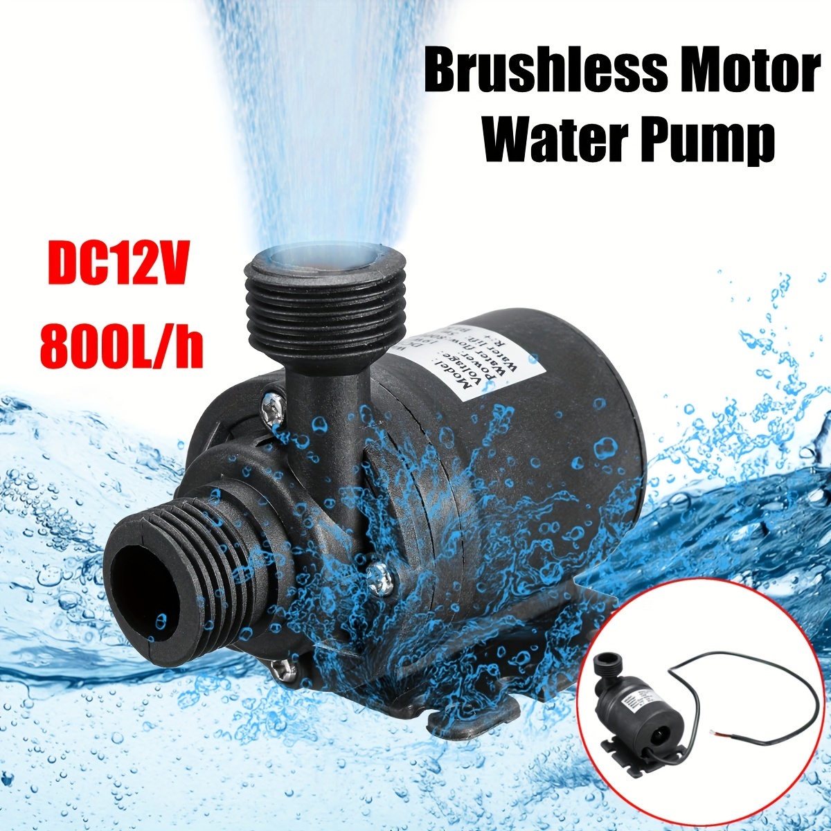 Brushless Motor 100w 800L/H Solar Water Pump Set With 10A