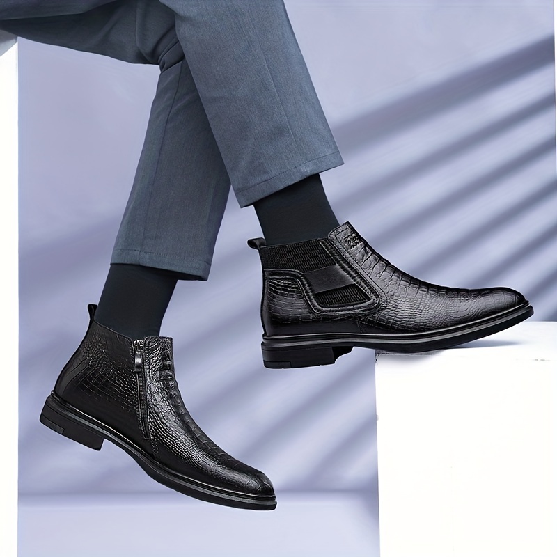 Botas Botines De Moda Para Hombre Zapato Trabajo Zapatilla Antideslizante  Casual