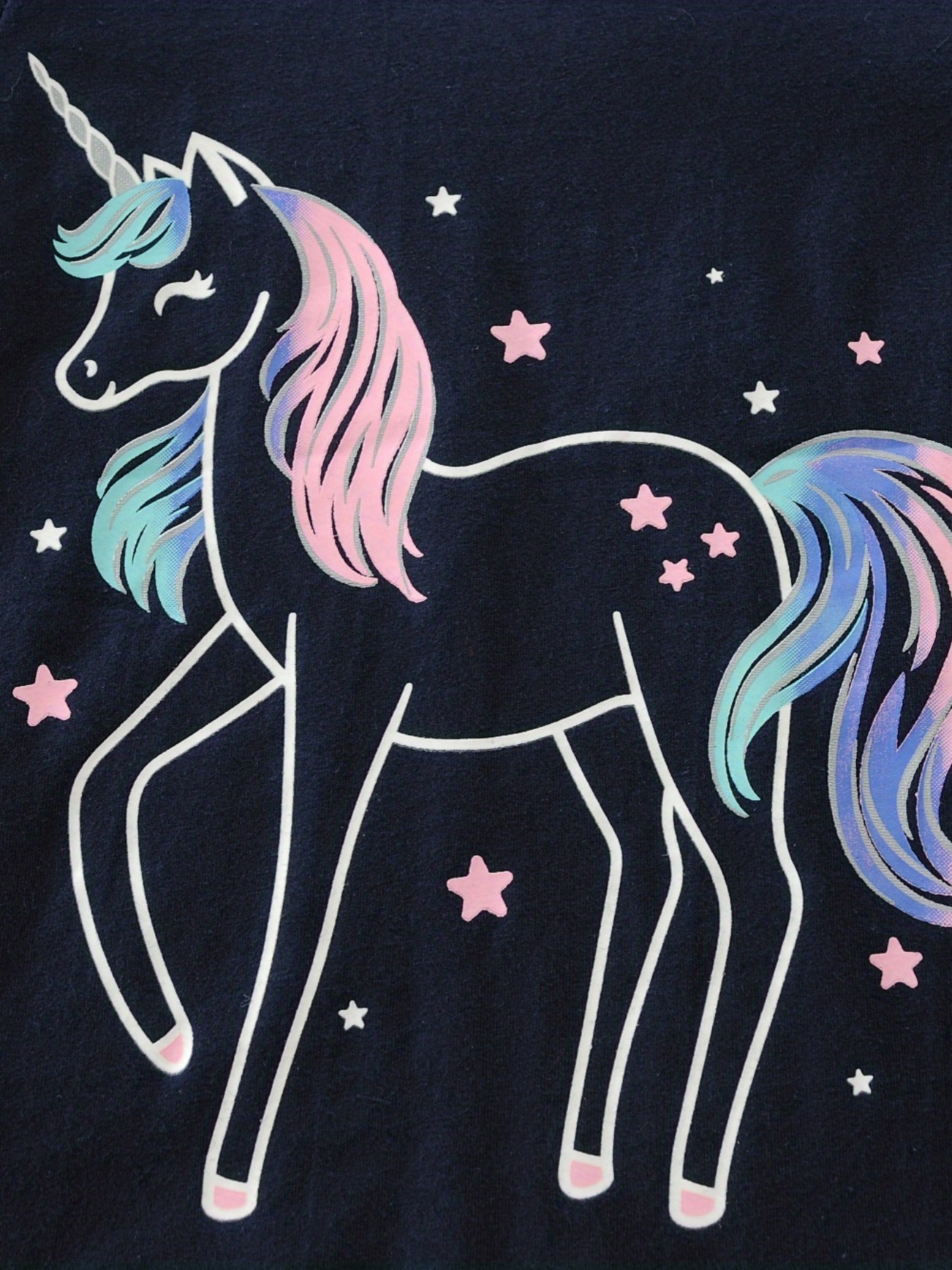 BJ HOGAR Pijama entero invierno unicornio estrellas